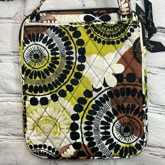 Vera Bradley Mini Hipster Cocoa Moss Crossbody Adjustable Strap Quilted Bag - Picture 4 of 12